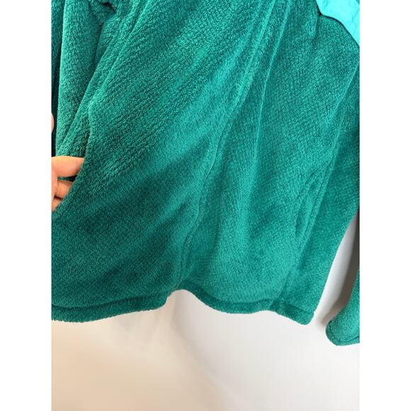 Patagonia Women's Re-Tool Snap-T Full Zip Fleece Jacket Teal Green Sz L - Picture 4 of 8